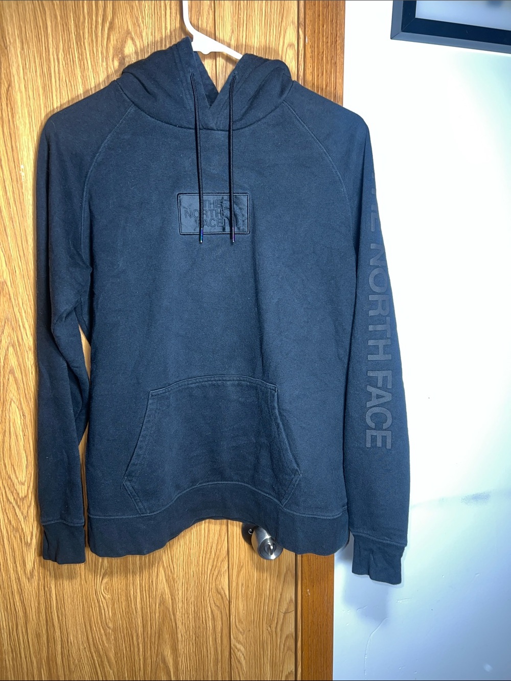 The North Face Black Pullover Hoodie with Embossed Logo